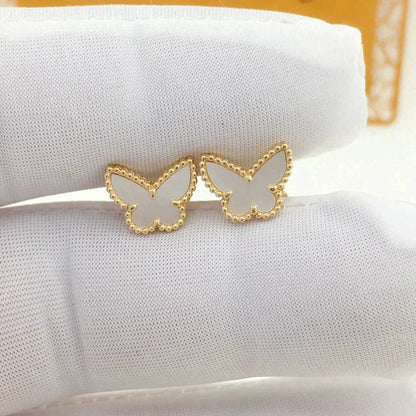 [Stars Jewelry]SWEET BUTTERFLY MOP EARSTUDS