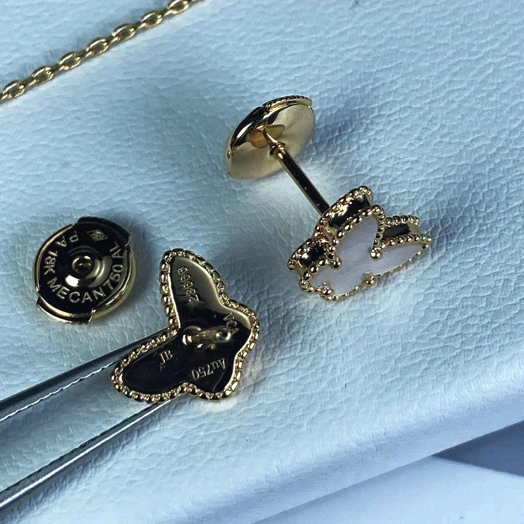 [Stars Jewelry]SWEET BUTTERFLY MOP EARSTUDS