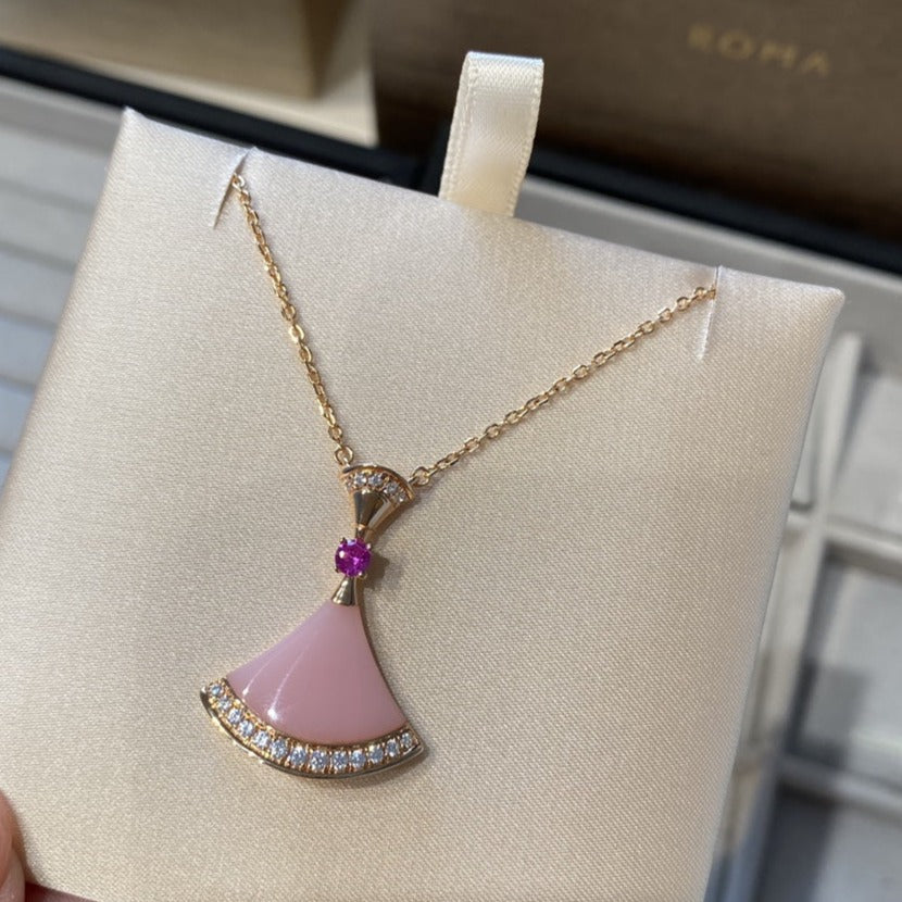 [Stars Jewelry]DREAM NECKLACE PINK OPAL