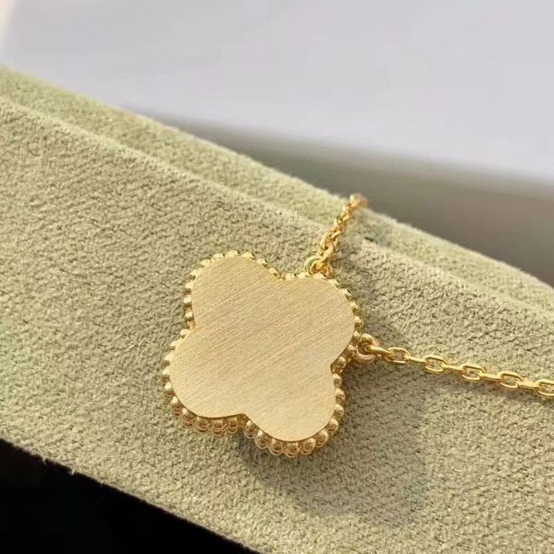 [Stars Jewelry]CLOVER 15MM DIAMOND TURQUOISE NECKLACE