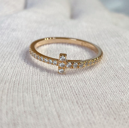 [Stellar jewels]T RING DIAMOND PINK GOLD