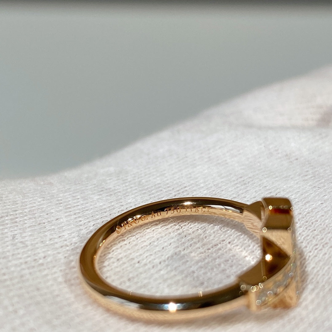 [Stellar jewels]T WIRE MOP DIAMOND RING PINK GOLD