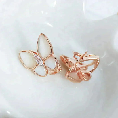 [Stars Jewelry]BUTTERFLY MOP DIAMOND EARRINGS
