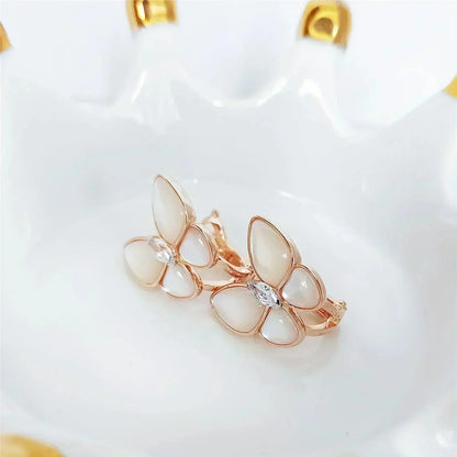 [Stars Jewelry]BUTTERFLY MOP DIAMOND EARRINGS