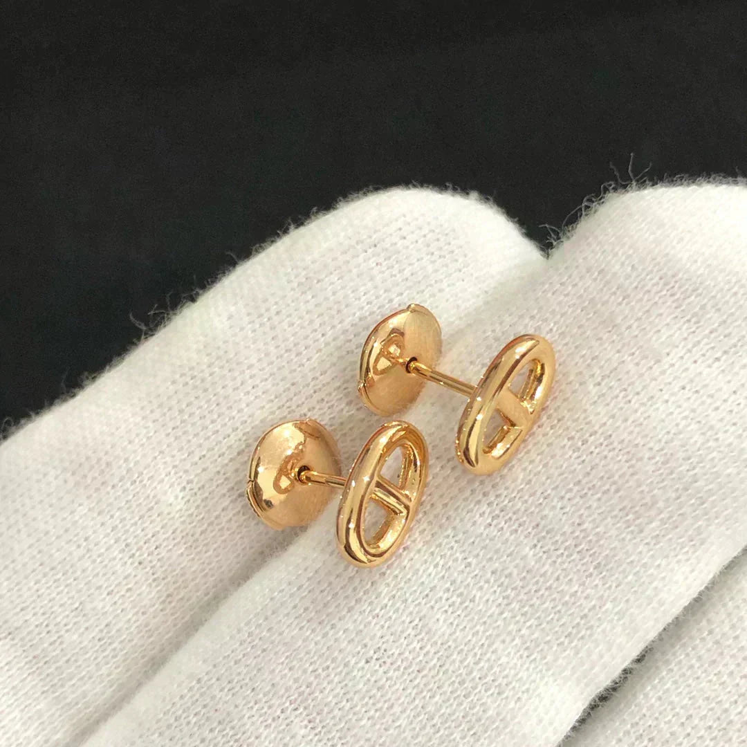 [Stars Jewelry]CHAINE SMALL EARRINGS GOLD AND SILVER