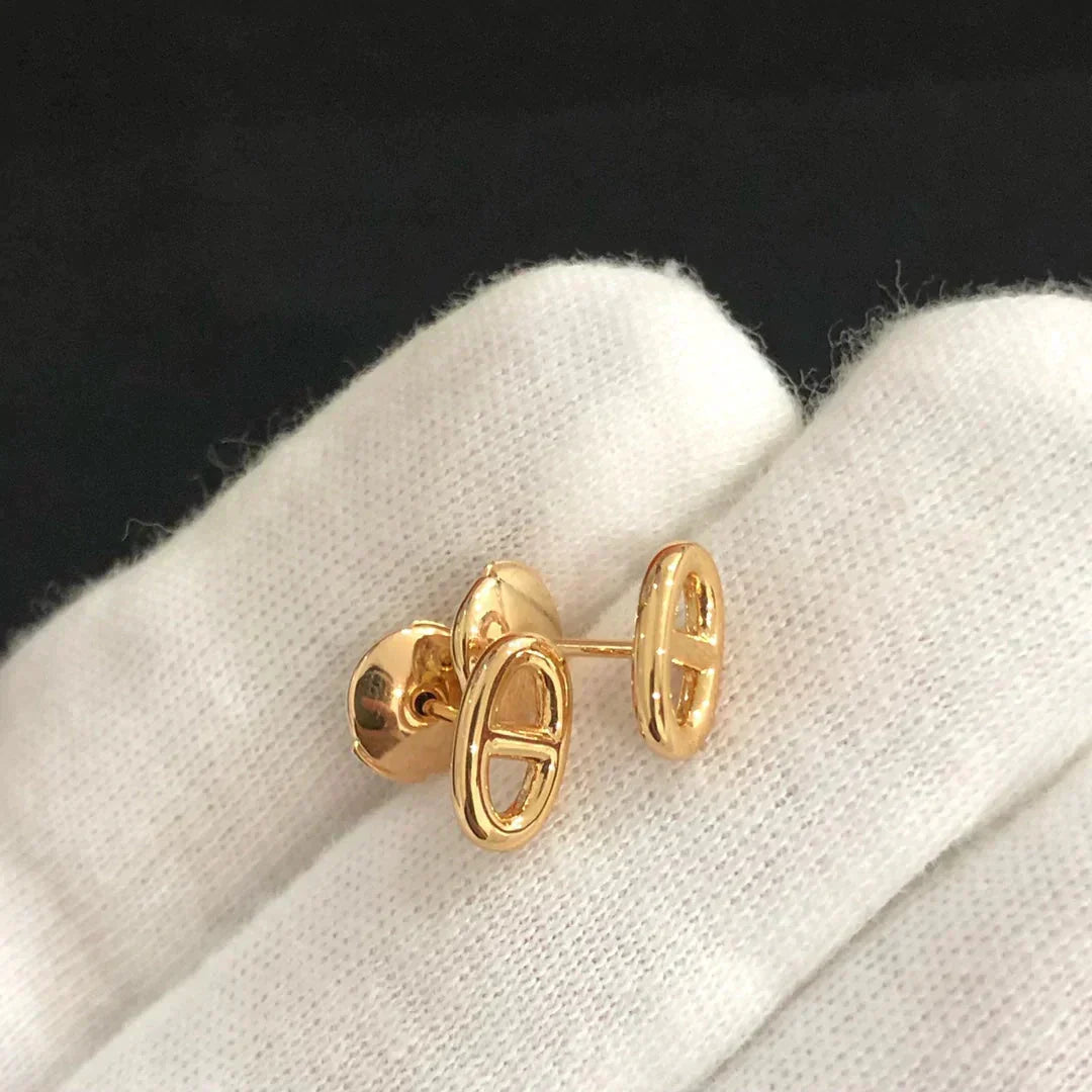[Stars Jewelry]CHAINE SMALL EARRINGS GOLD AND SILVER