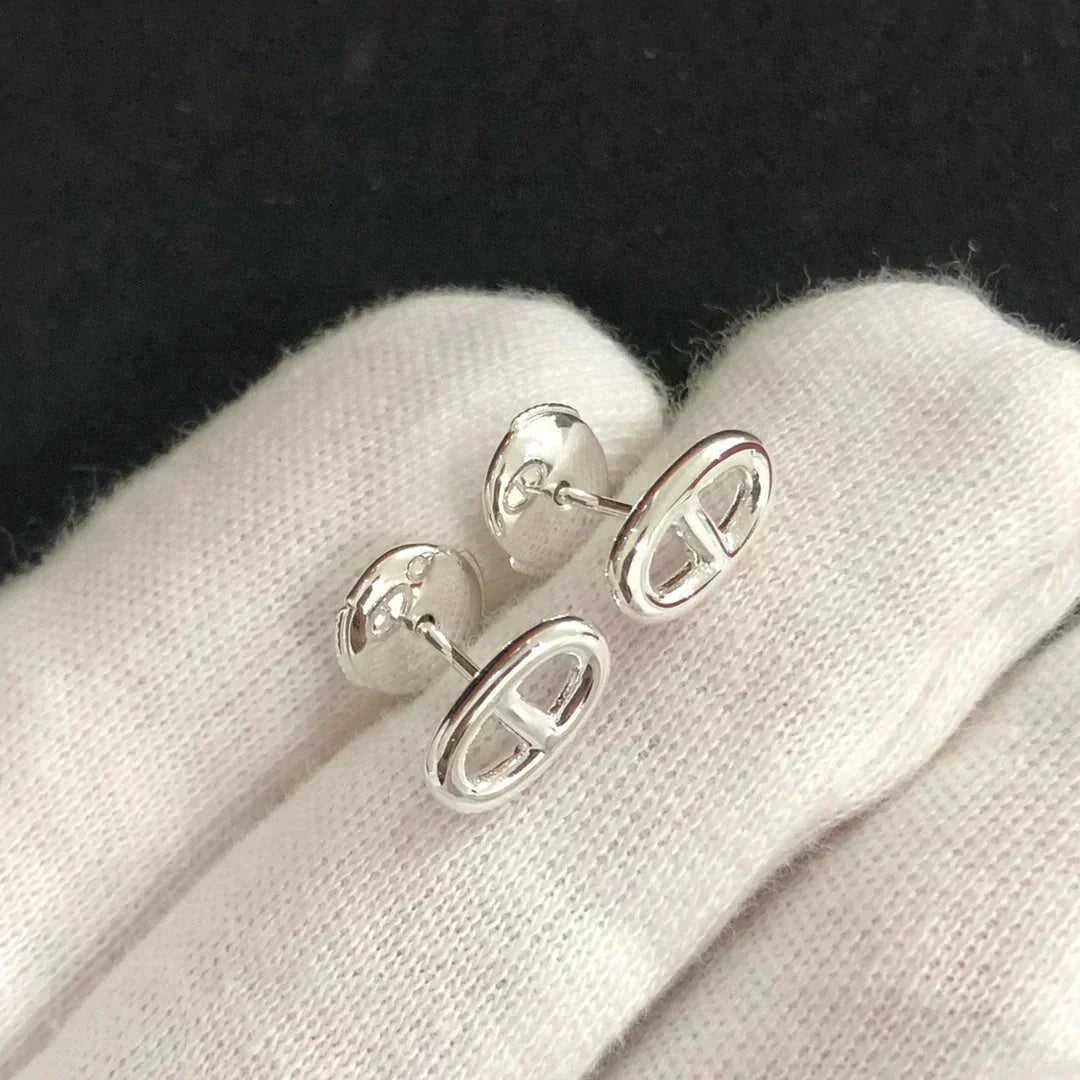 [Stars Jewelry]CHAINE SMALL EARRINGS GOLD AND SILVER