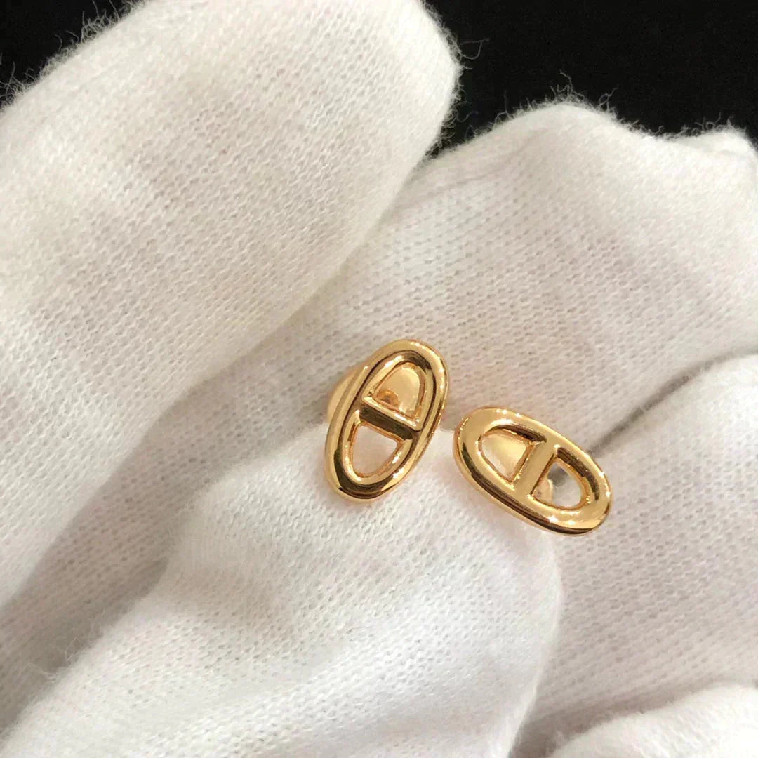 [Stars Jewelry]CHAINE SMALL EARRINGS GOLD AND SILVER