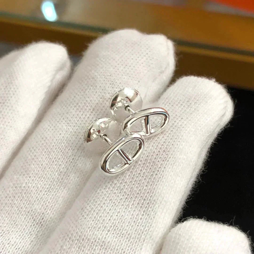 [Stars Jewelry]CHAINE SMALL EARRINGS GOLD AND SILVER