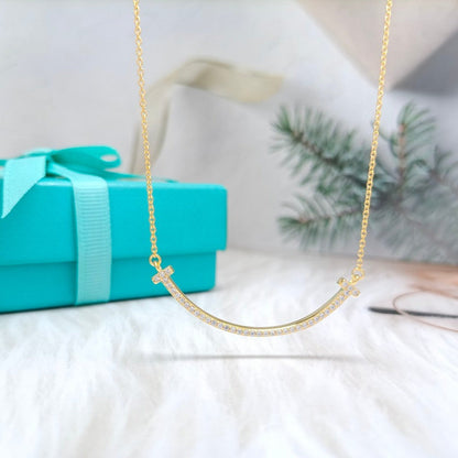 [Stellar jewels]BIG SMILE PEDANT DIAMOND NECKLACE