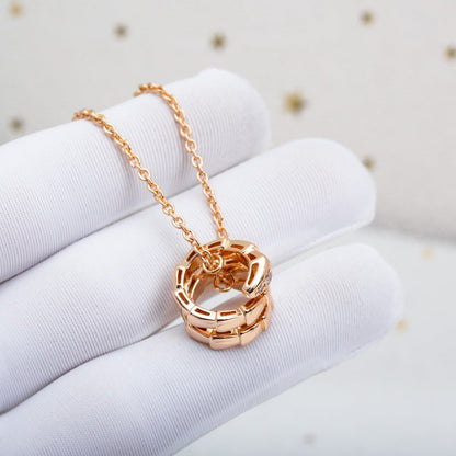 [Stars Jewelry]SERPENTI PINK GOLD NECKLACE DIAMOND