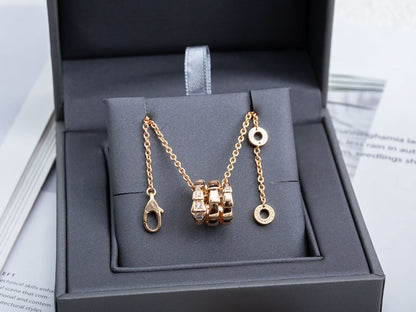 [Stars Jewelry]SERPENTI PINK GOLD NECKLACE DIAMOND