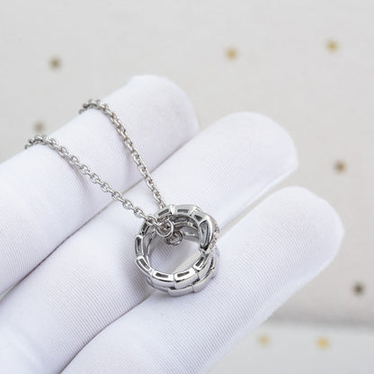 [Stars Jewelry]SERPENTI SILVER NECKLACE DIAMOND