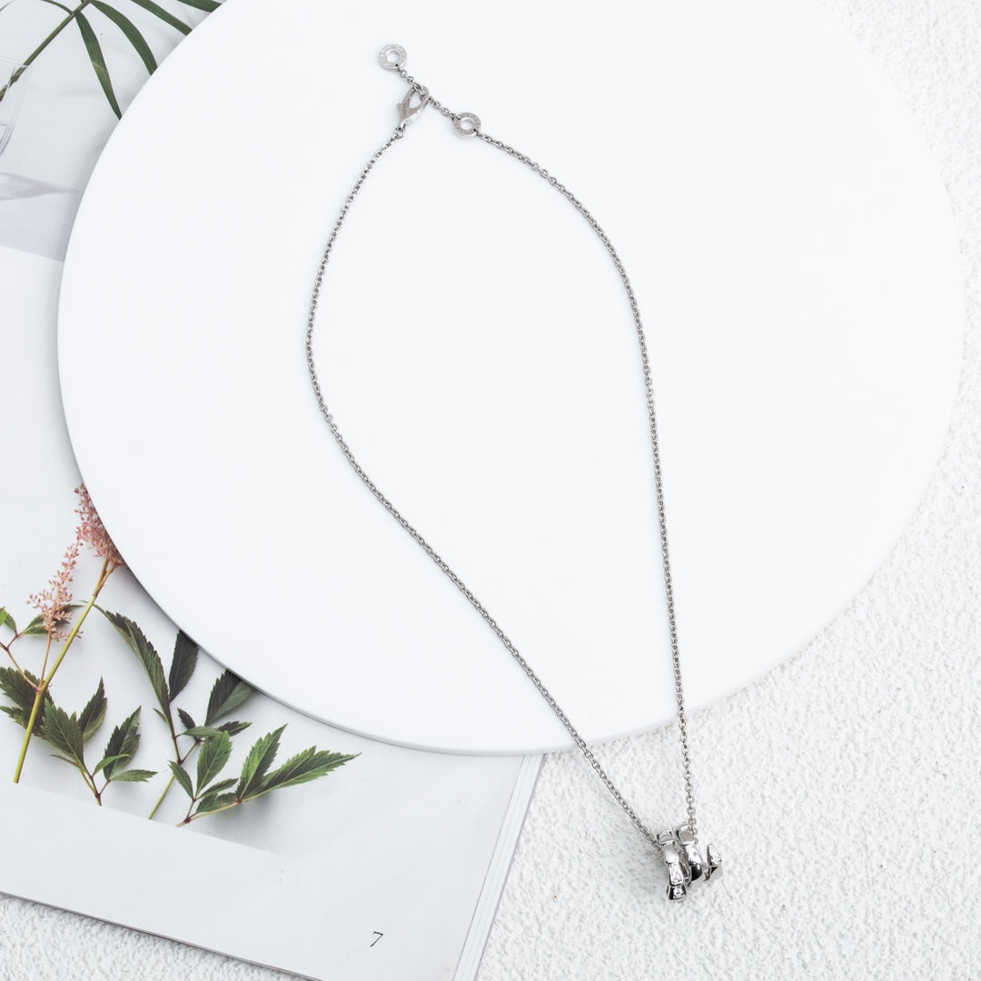 [Stars Jewelry]SERPENTI SILVER NECKLACE DIAMOND