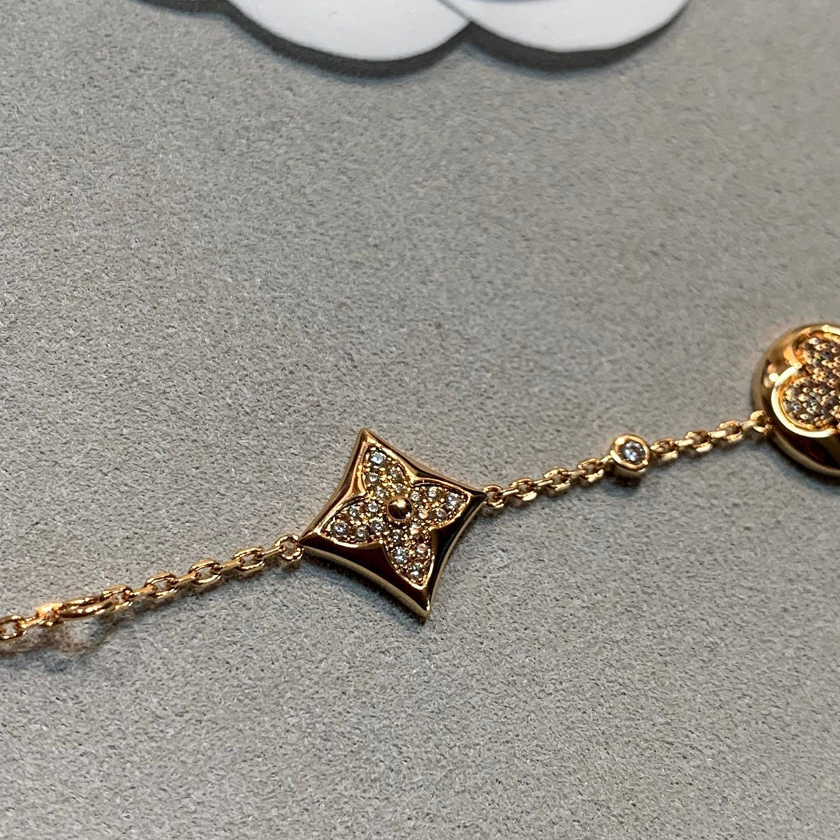 [Stars Jewelry]STAR AND SUN 4 MOTIFS GOLD DIAMONDS BRACELET