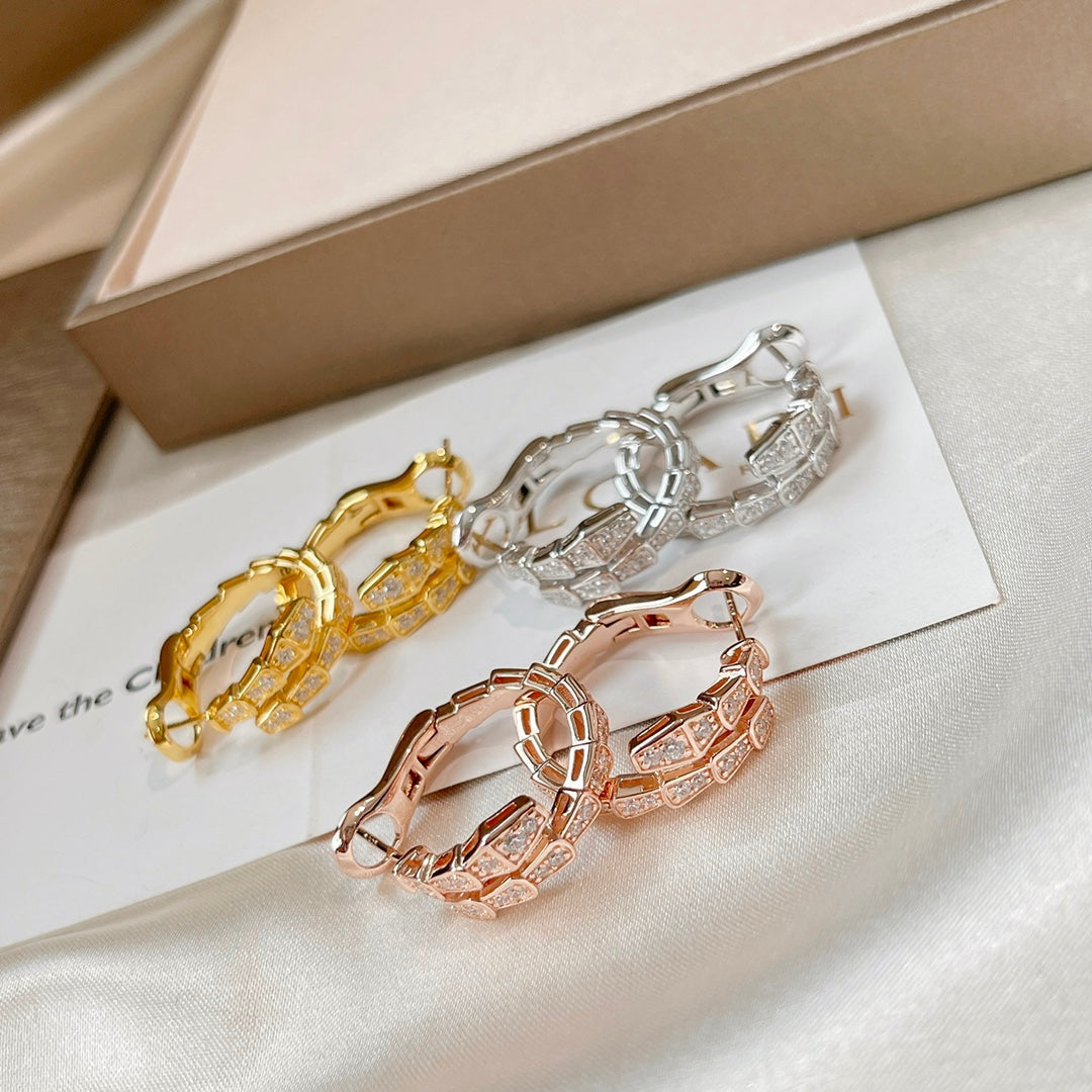 [Stars Jewelry]SERPENTI EARRINGS DIAMOND