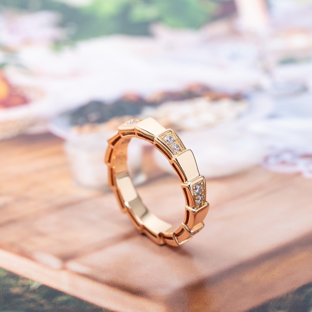 [Stars Jewelry]SERPENTI RING PINK GOLD  3MM