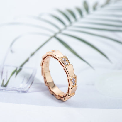 [Stars Jewelry]SERPENTI RING PINK GOLD  3MM
