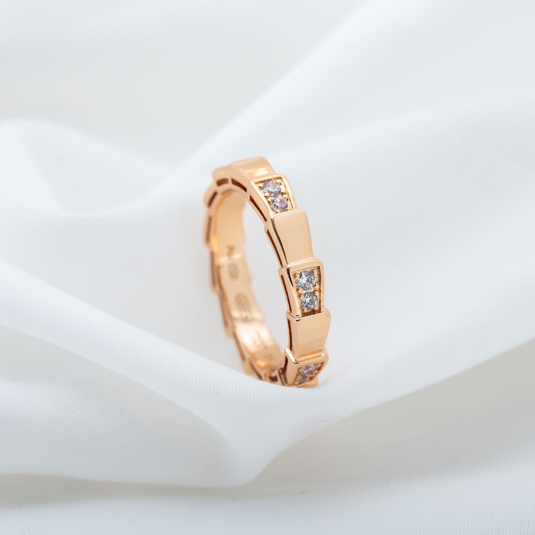 [Stars Jewelry]SERPENTI RING PINK GOLD  3MM
