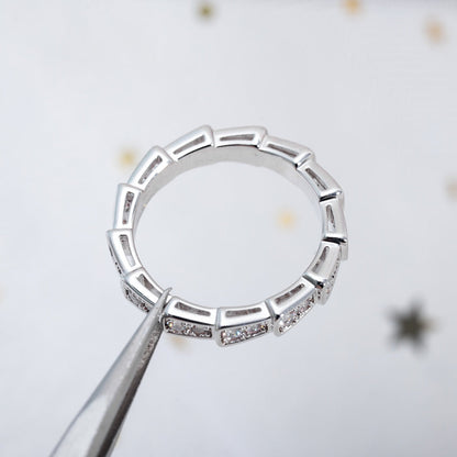 [Stars Jewelry]SERPENTI RING SILVER DIAMOND PAVED 3MM