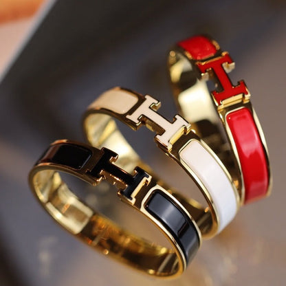 [Stars Jewelry]H BRACELET 12MM GOLD
