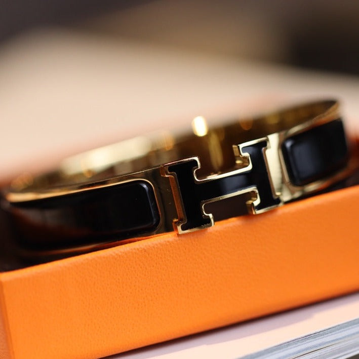 [Stars Jewelry]H BRACELET 12MM GOLD