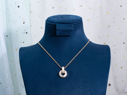 [Stars Jewelry]GARI NECKLACE PINK GOLD MOP