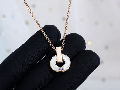 [Stars Jewelry]GARI NECKLACE PINK GOLD MOP