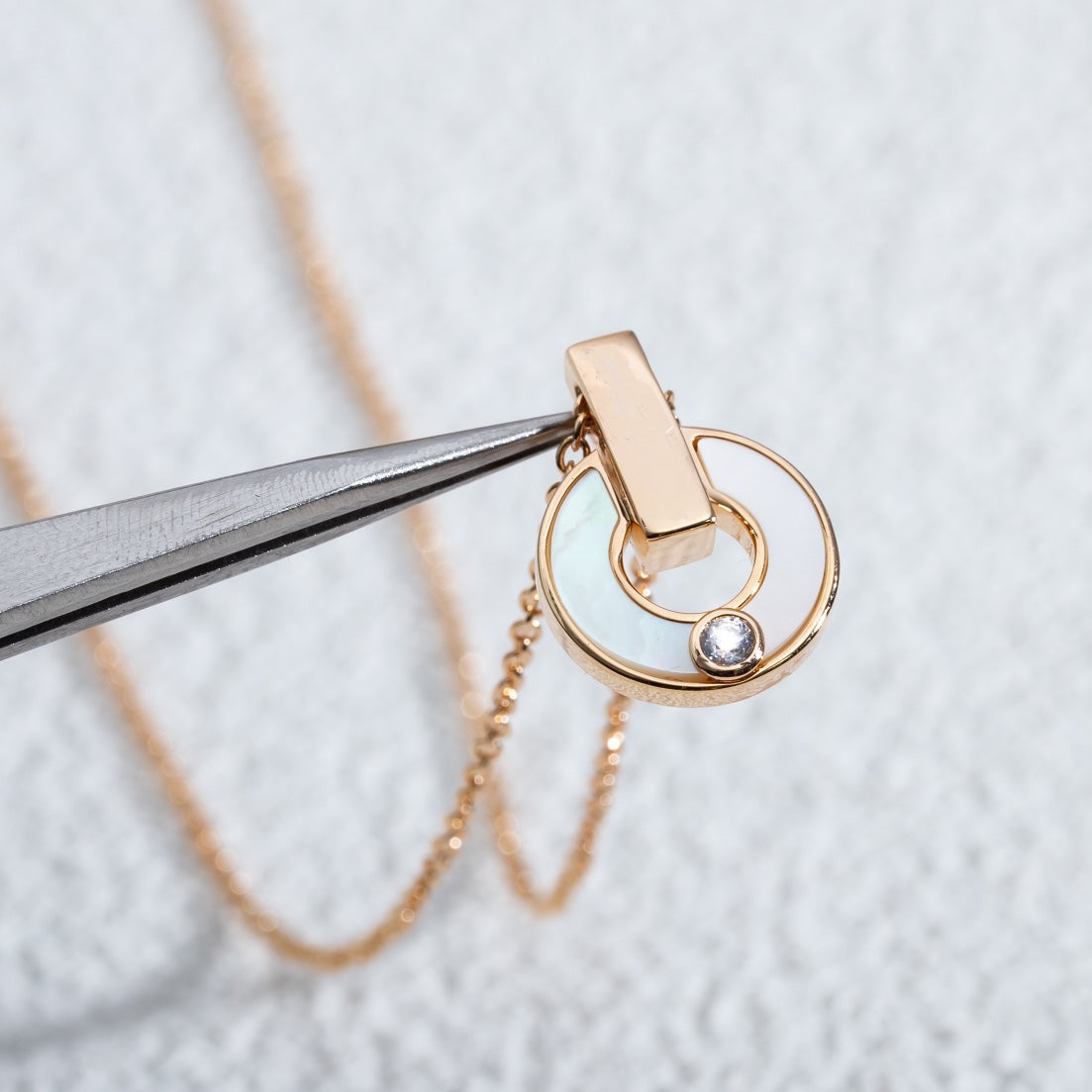 [Stars Jewelry]GARI NECKLACE PINK GOLD MOP
