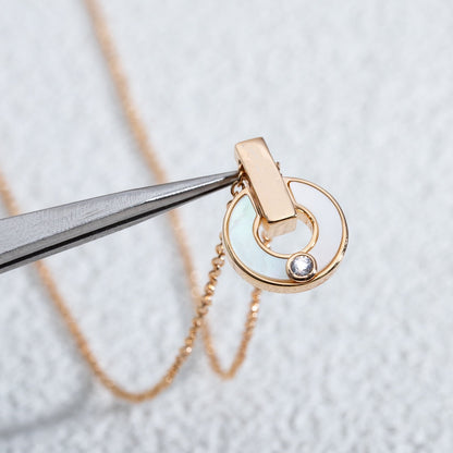 [Stars Jewelry]GARI NECKLACE PINK GOLD MOP
