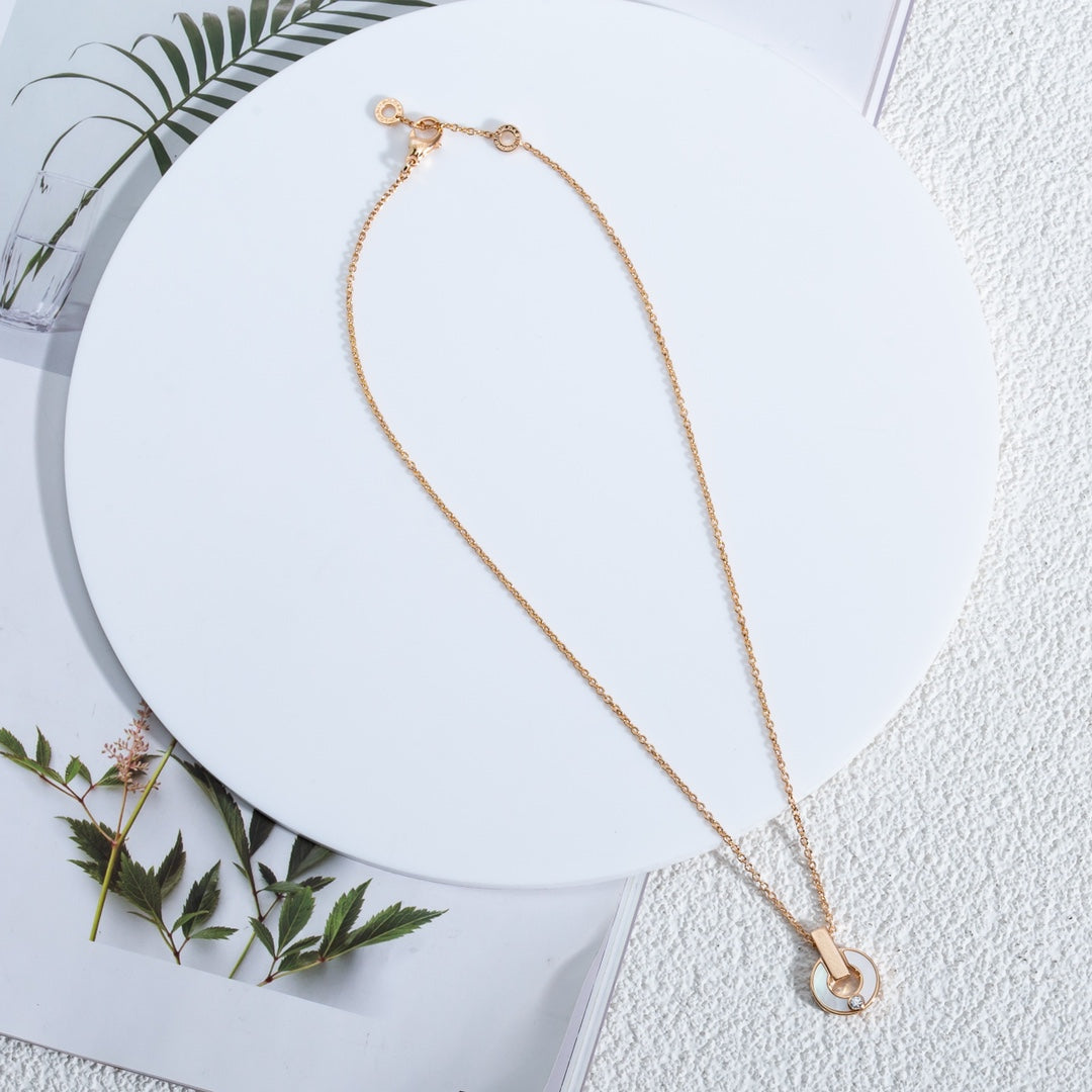 [Stars Jewelry]GARI NECKLACE PINK GOLD MOP