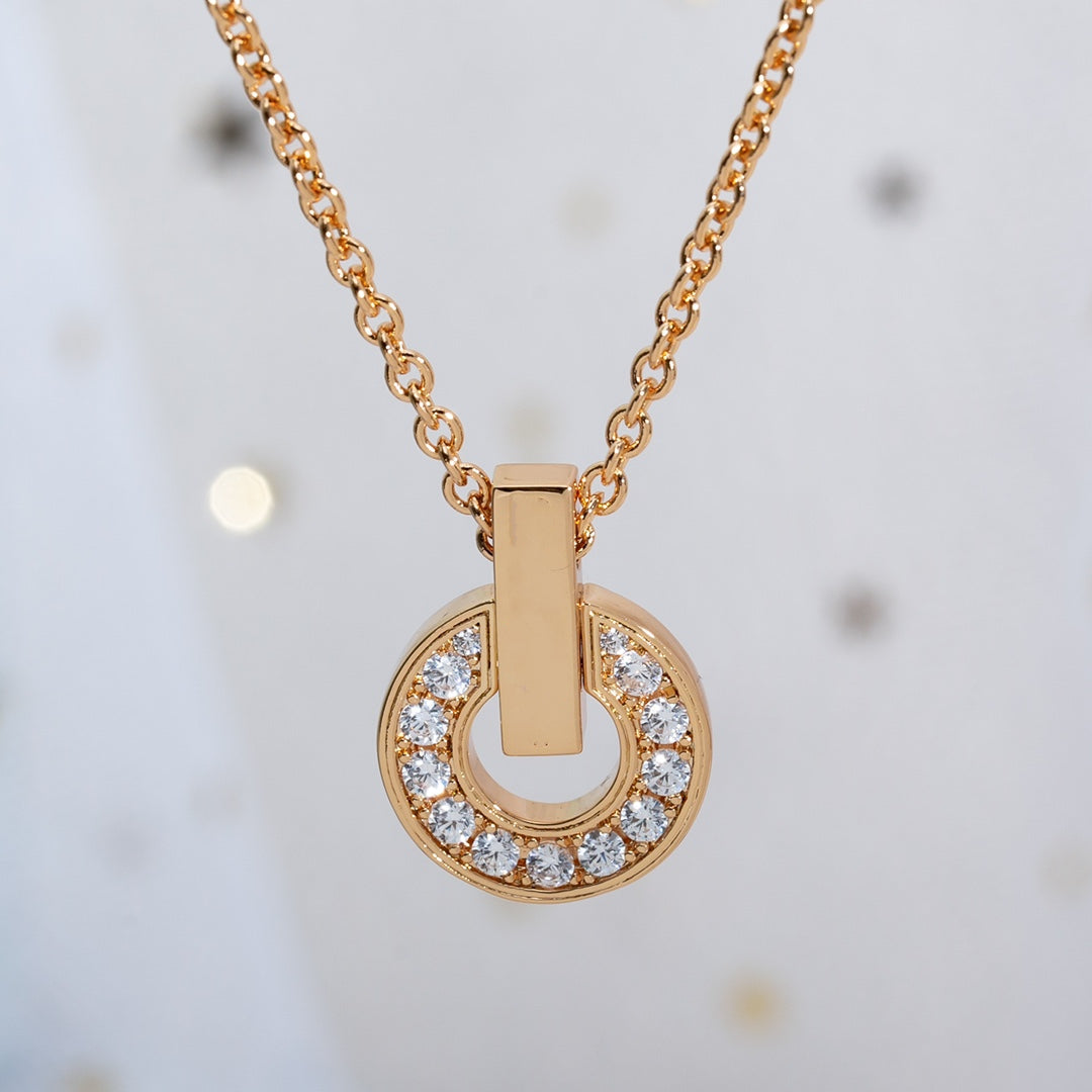 [Stars Jewelry]GARI NECKLACE PINK GOLD DIAMOND