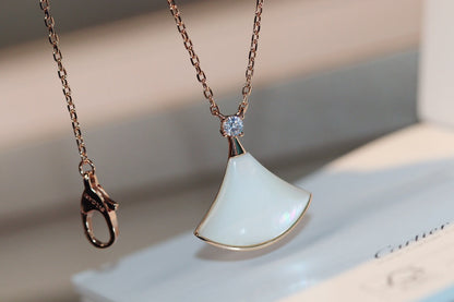 [Stars Jewelry]DREAM NECKLACE WHITE MOP PINK GOLD 1 DIAMOND