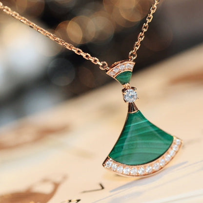 [Stars Jewelry]DREAM NECKLACE MALACHITE DIAMOND