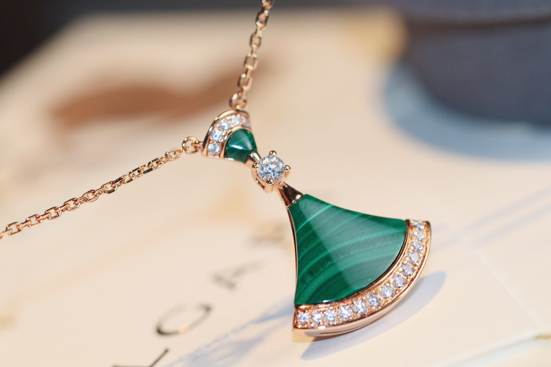 [Stars Jewelry]DREAM NECKLACE MALACHITE DIAMOND