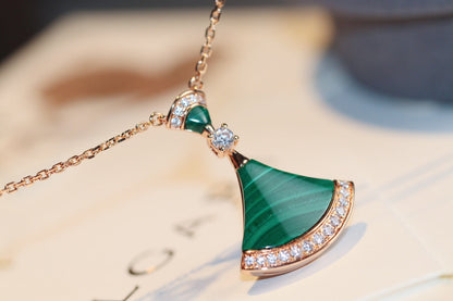 [Stars Jewelry]DREAM NECKLACE MALACHITE DIAMOND