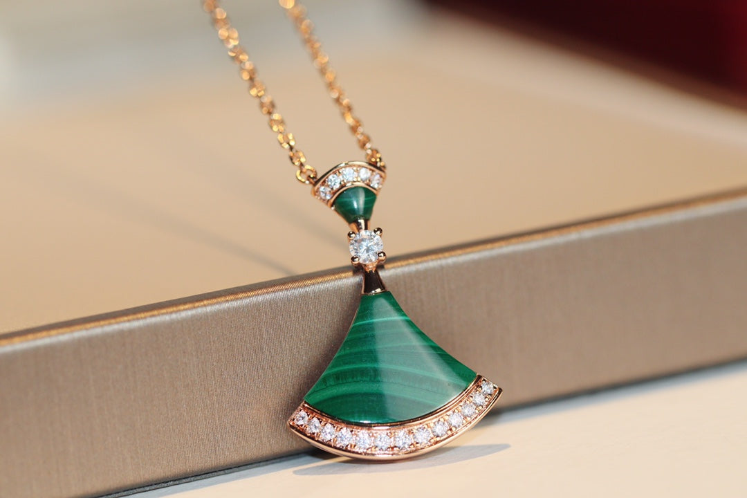 [Stars Jewelry]DREAM NECKLACE MALACHITE DIAMOND
