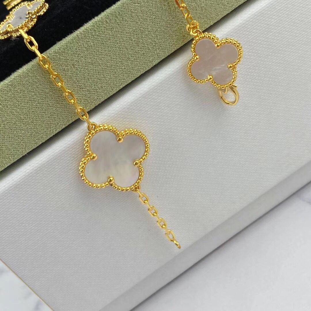 [Stars Jewelry]MAGIC CLOVER MOP GOLD BRACELET 5 MOTIFS