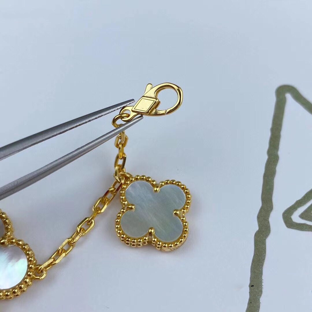 [Stars Jewelry]MAGIC CLOVER MOP GOLD BRACELET 5 MOTIFS