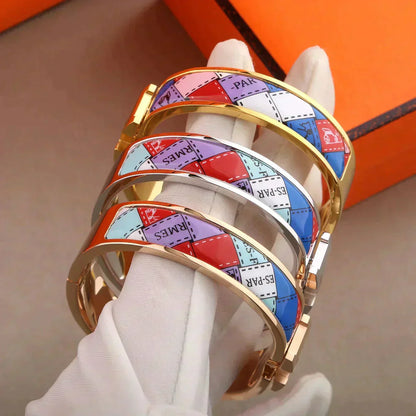 [Stars Jewelry]H BRACELET DOTTED BORDER 12MM