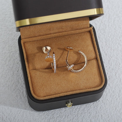 [Stars Jewelry]JUSTE EARRINGS 12.75MM PINK GOLD DIAMOND