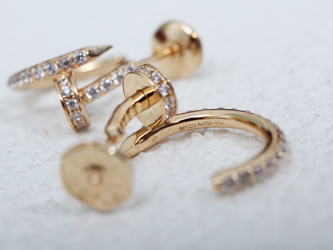 [Stars Jewelry]JUSTE EARRINGS 12.75MM PINK GOLD DIAMOND