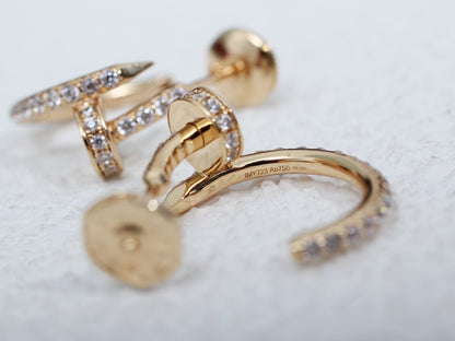 [Stars Jewelry]JUSTE EARRINGS 12.75MM PINK GOLD DIAMOND