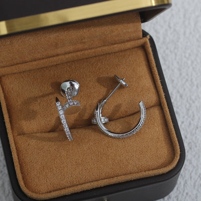 [Stars Jewelry]JUSTE EARRINGS 12.75MM SILVER DIAMOND