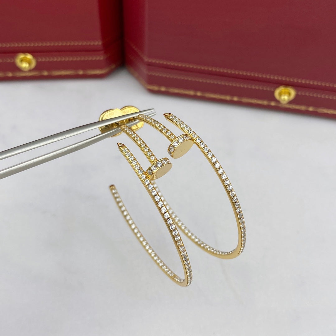 [Stars Jewelry]JUSTE EARRINGS FULL DIAMONDS 1.8MM