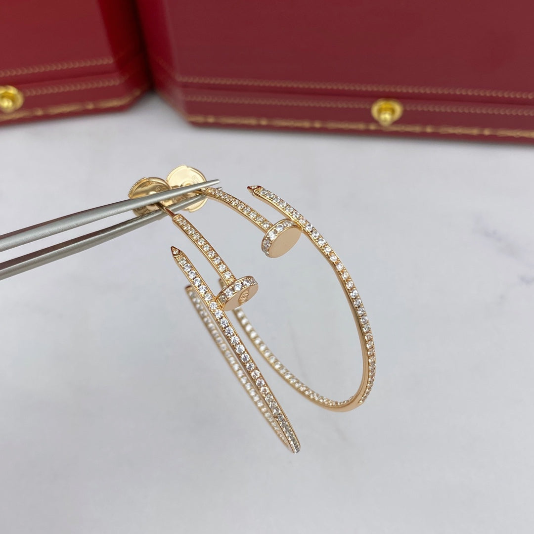 [Stars Jewelry]JUSTE EARRINGS FULL DIAMONDS 1.8MM