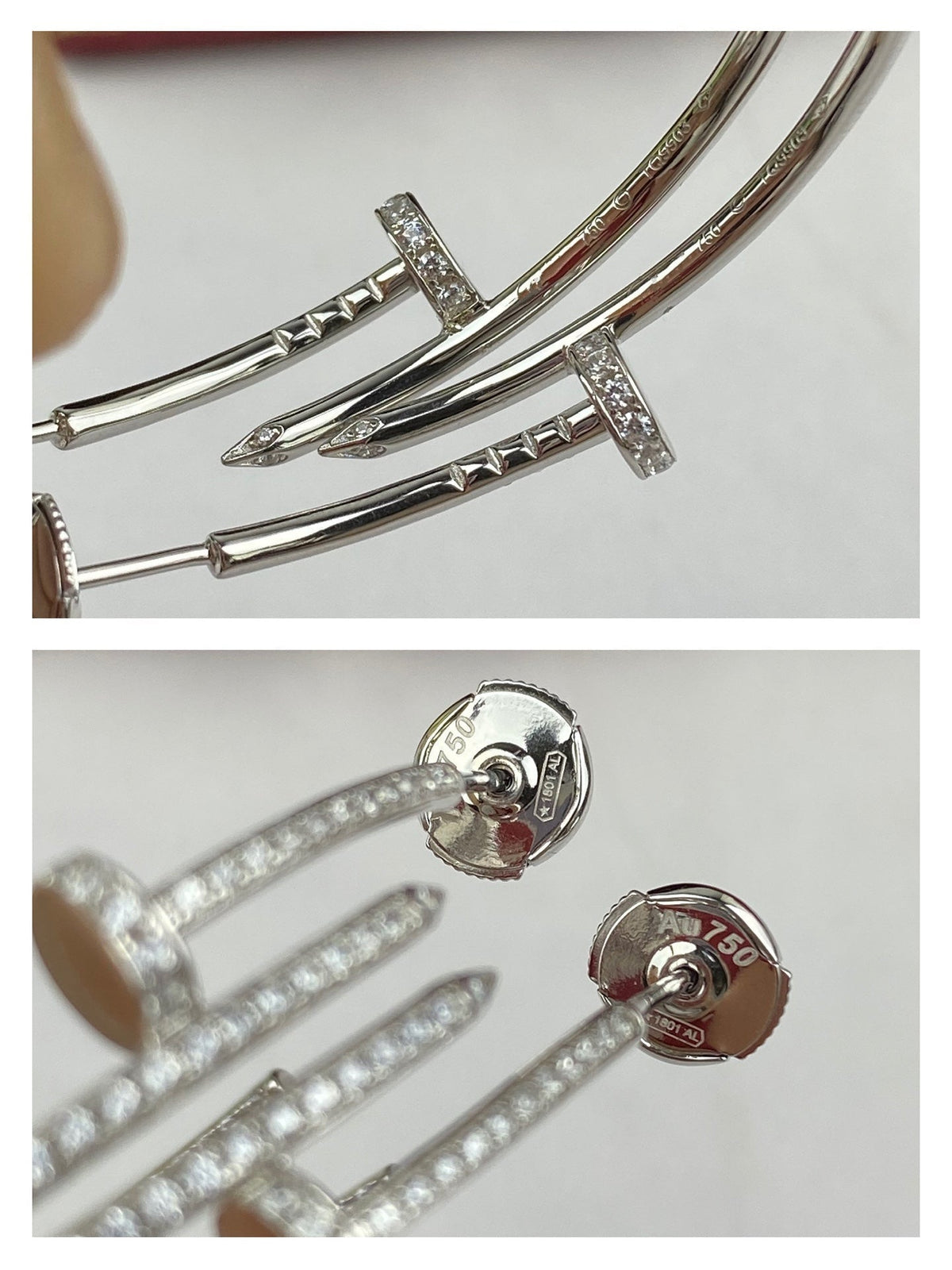 [Stars Jewelry]JUSTE EARRINGS FULL DIAMONDS 1.8MM