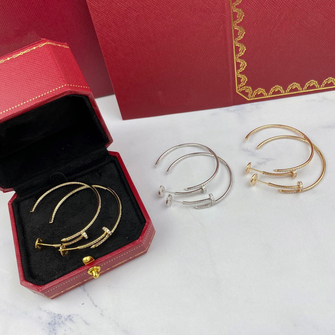 [Stars Jewelry]JUSTE EARRINGS FULL DIAMONDS 1.8MM