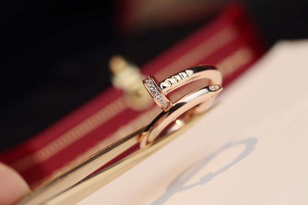 [Stars Jewelry]JUSTE RING 2.65MM PINK GOLD DIAMOND