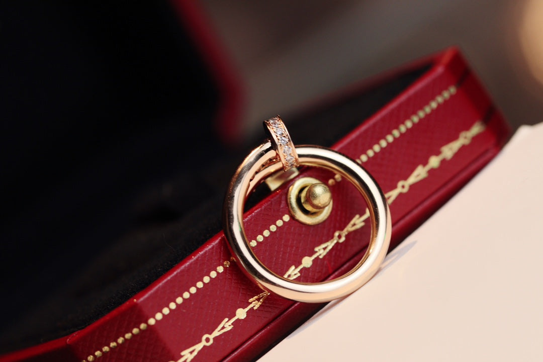 [Stars Jewelry]JUSTE RING 2.65MM PINK GOLD DIAMOND
